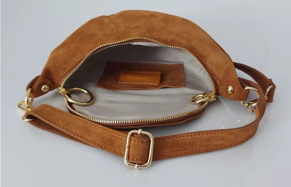Nerka damska zamszowa Vera Pelle LN633C camel