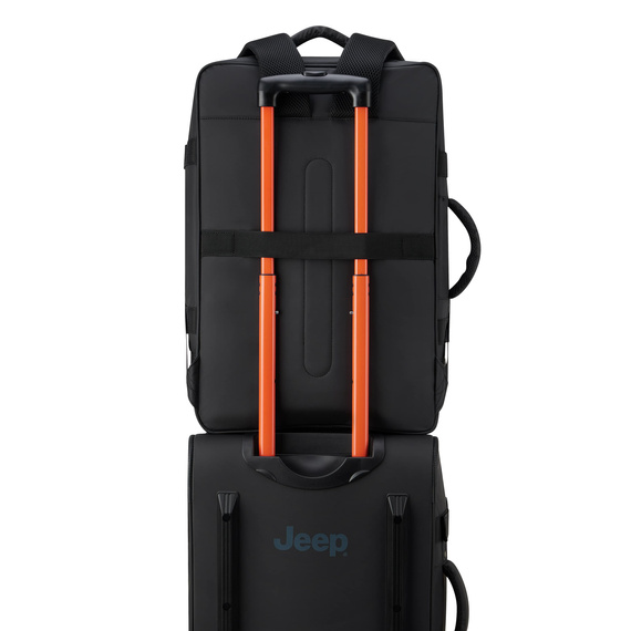 Plecak podróżny z poliestru Delsey Jeep JS007C czarny