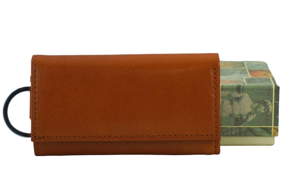 Etui na klucze skórzane Barberini's 7023-12 jasnobrązowe