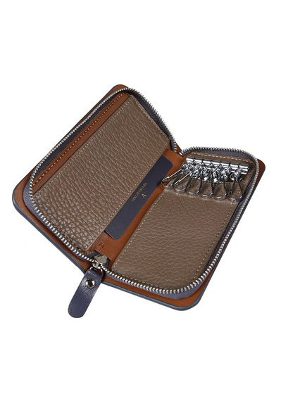 Etui na klucze skórzane Vip Collection Palermo 74 szare