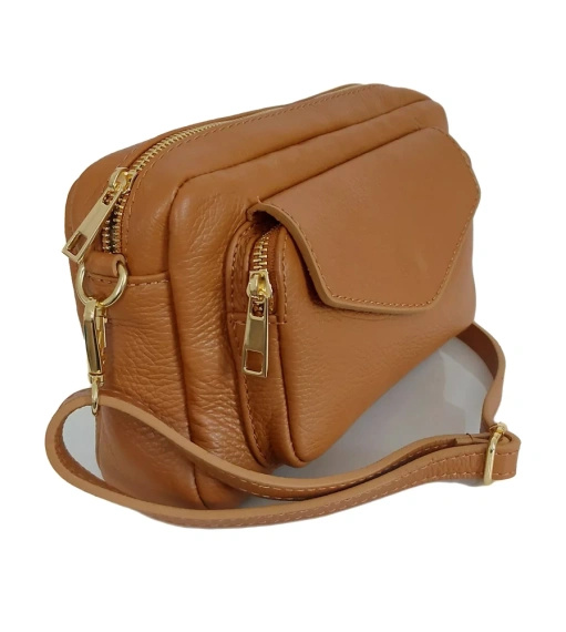 Listonoszka damska skórzana Vera Pelle MCZ45C camel