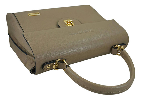 Kuferek damski skórzany Barberini's 992-2 beżowy