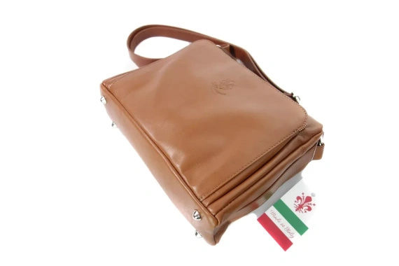 Listonoszka damska skórzana Florence VP3X1C camel