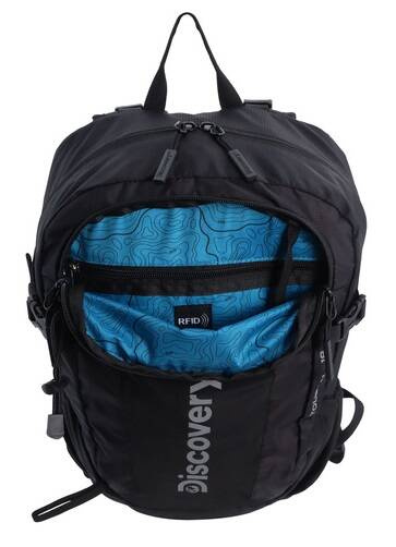 Plecak podróżny z poliestru Discovery Outdoor 611 czarny