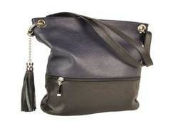 Torebka damska hobo Barberini's 163-27 granatowo-czarna