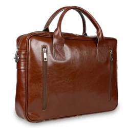 Torba na laptopa męska Pavone Nero Sorrento brązowa