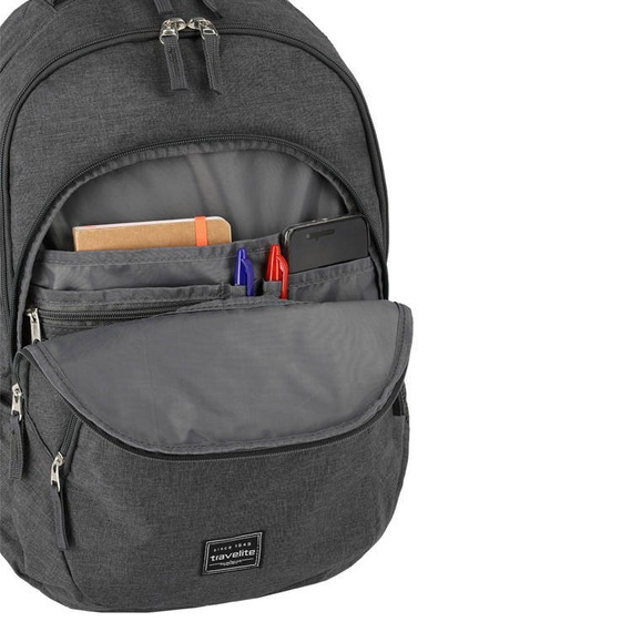 Plecak na laptopa Travelite Basics Melange grafitowy