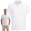Koszulka polo męska z poliestru Peterson KPY biała M-XL