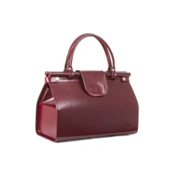 Torba lekarska skórzana Vooc PK4 burgundowa