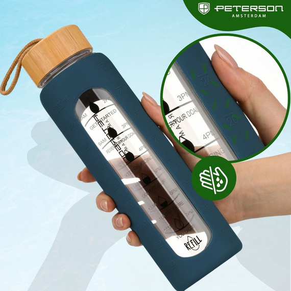 Butelka na wodę Peterson SBW-01 granatowa