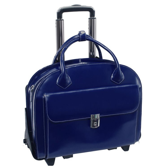 Torba na kółkach 2w1 damska McKlein Glen Ellyn granatowa