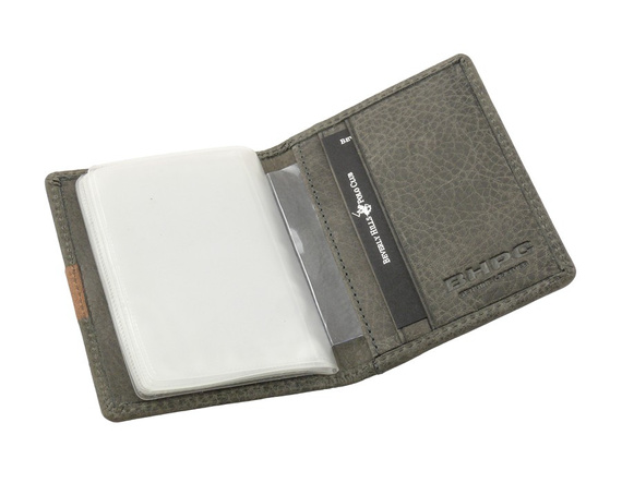 Etui na karty skórzane Beverly Hills Polo Club BH-276 szare