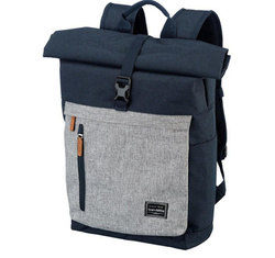 Plecak na laptopa z poliestru Travelite Basics granatowy