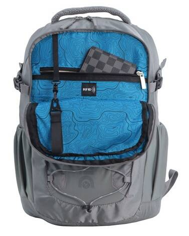 Plecak na laptopa z poliestru Discovery Outdoor 612 szary