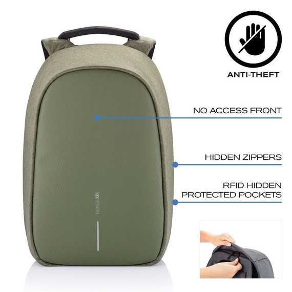 Plecak na laptopa XD Design Bobby Hero Small zielony