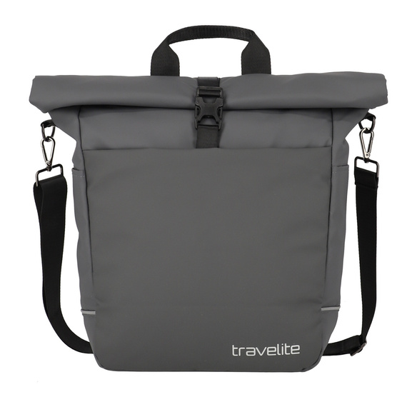 Torba na rower z poliestru Travelite Basics grafitowa