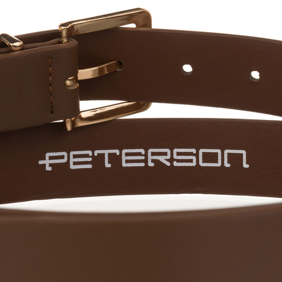 Pasek damski z eko skóry Peterson STU-16G1 khaki