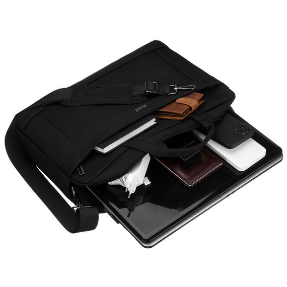 Torba na laptopa męska z cordury Peterson 73226 czarna