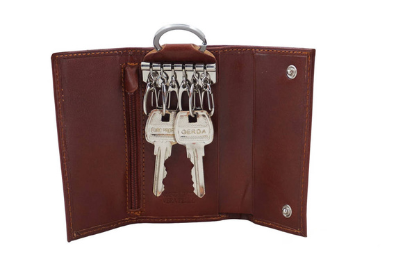 Etui na klucze skórzane Barberini's 7023-6 brązowe