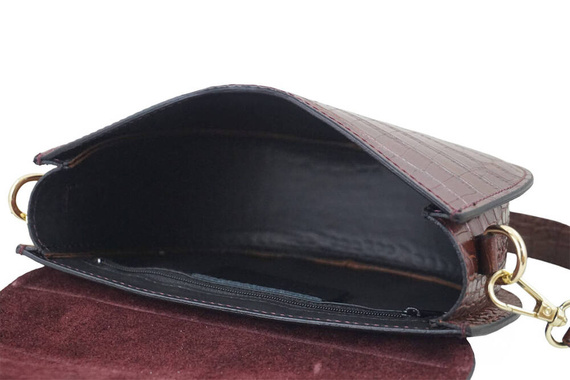 Listonoszka damska skórzana Barberini's 971-6 brązowa