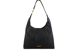 Torebka damska hobo skórzana Barberini's 1031-1 czarna