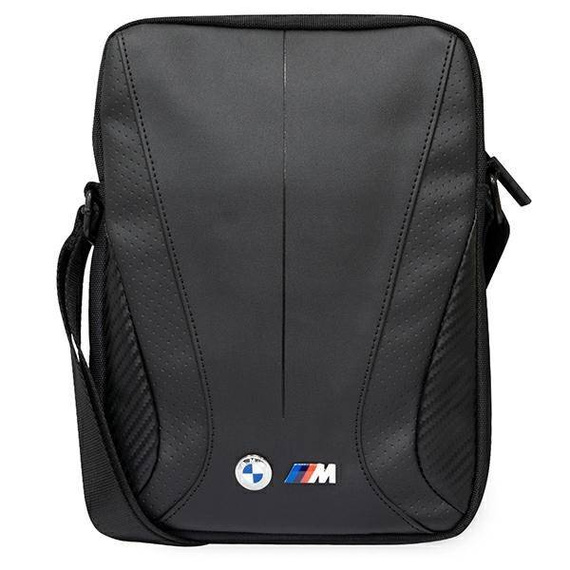 Torba męska z eko skóry BMW Perforated czarna