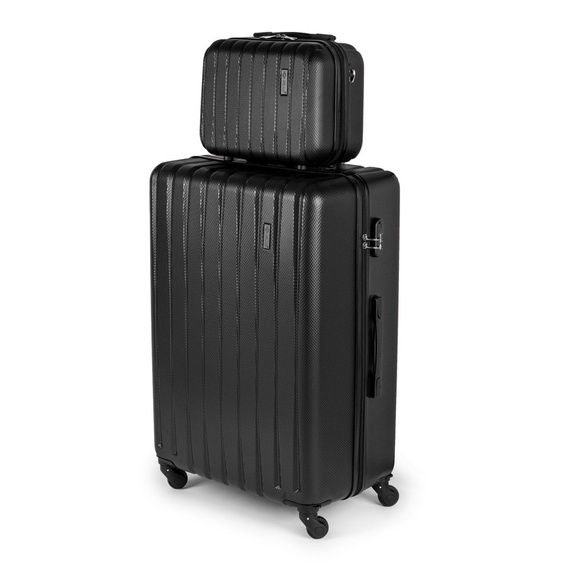 Kuferek podróżny ABS Solier STL902 czarny