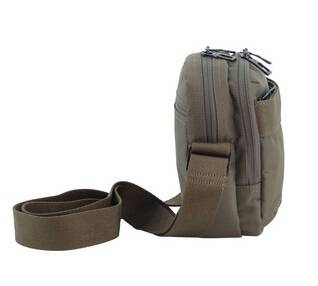 Saszetka na ramię z poliestru Discovery Downtown 911 khaki