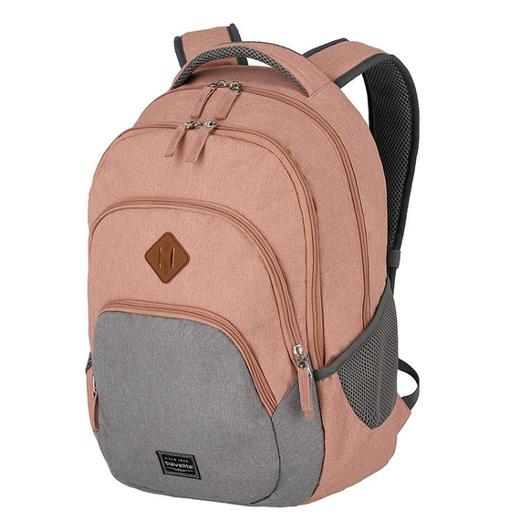 Plecak na laptopa Travelite Basics Melange różowy