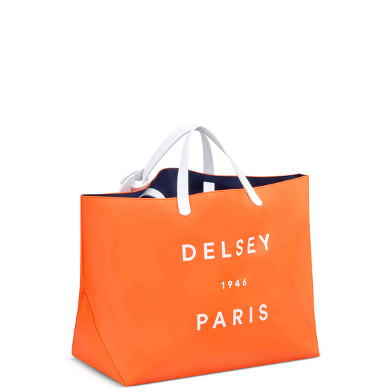 Torba plażowa z PVC Delsey Croisiere pomarańczowa