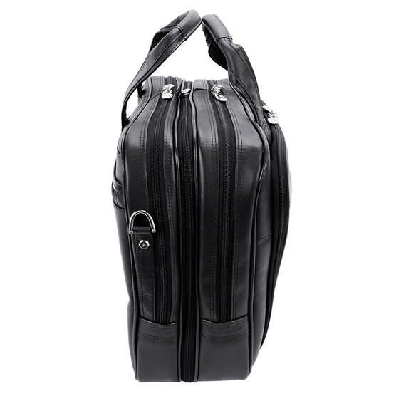 Torba na laptopa męska skórzana McKlein Pearson czarna