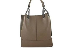 Torebka damska shopper Barberini's 810-9 ciemnobeżowa