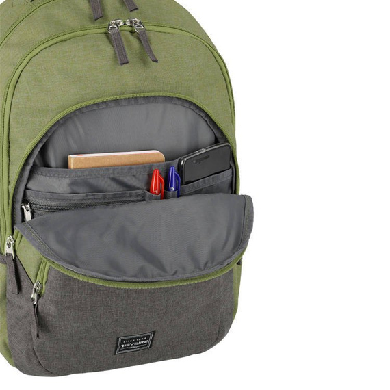 Plecak na laptopa Travelite Basics Melange zielony