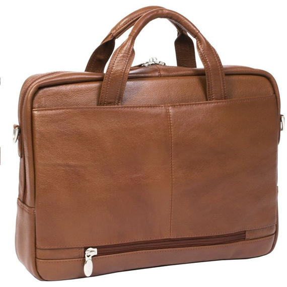 Torba na laptopa skórzana McKlein Bridgeport brązowa