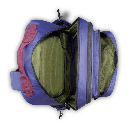 Plecak na laptopa z poliestru Delsey Jeep JS010B fioletowy