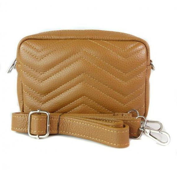 Listonoszka damska skórzana Vera Pelle VP1146C camel