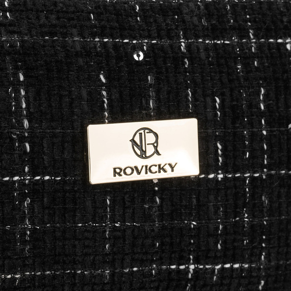 Kosmetyczka z syntetyku Rovicky R-KOS-DA-03A czarna