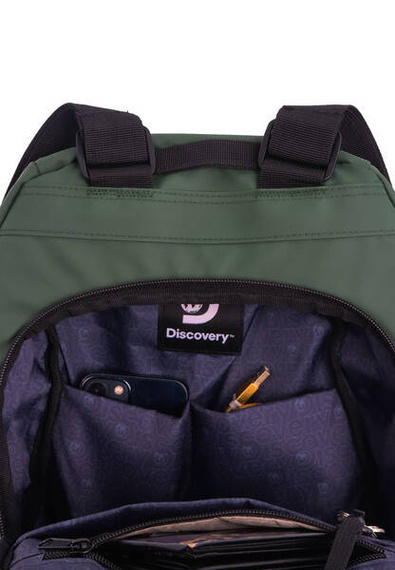 Plecak miejski z poliestru Discovery Urban 3440 zielony