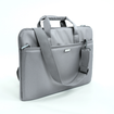 Torba na laptopa damska z tkaniny Solier SM01 szara