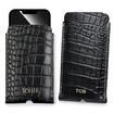 Etui na iPhone 12/13/14 skórzane Solier SA57 czarne