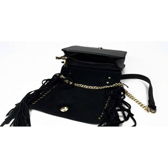 Listonoszka damska skórzana Vera Pelle VPZ88N czarna