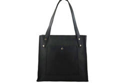 Torebka damska shopper skórzana Barberini's 914-1 czarna