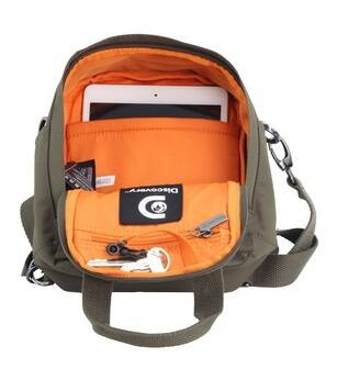 Torba na ramię z poliestru Discovery Cave 812 khaki