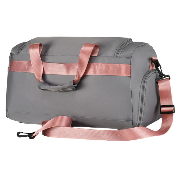 Torba sportowa Peterson 24427 szaro-różowa