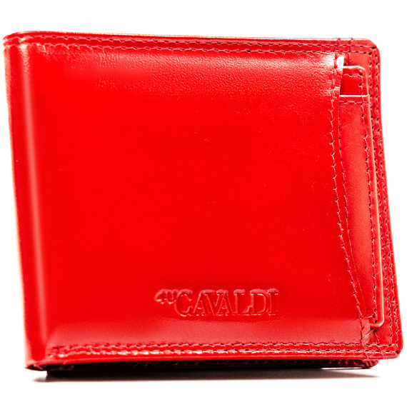 Etui na karty skórzane 4U Cavaldi CW1012-LGV czerwone