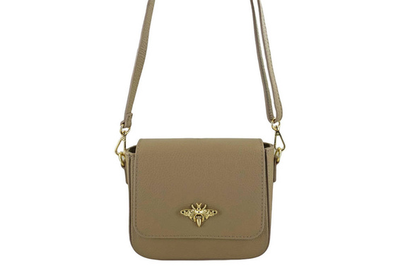 Listonoszka damska skórzana Barberini's 949-2 beżowa