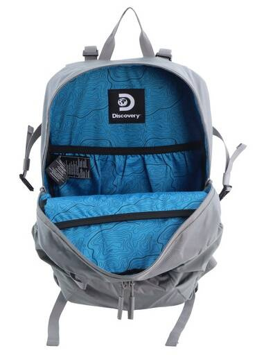 Plecak podróżny z poliestru Discovery Outdoor 611 szary