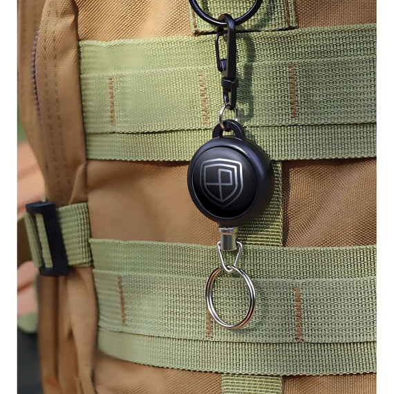 Brelok do kluczy z linką Peterson BR-34-0009 czarny
