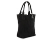 Torebka damska shopper zamszowa Vera Pelle L82 czarna