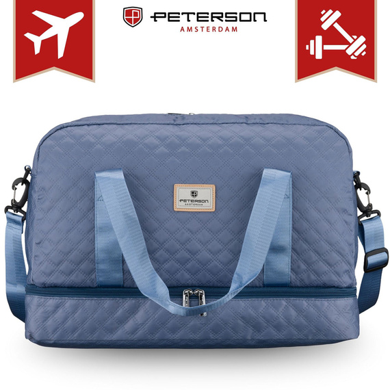 Torba sportowa z poliestru Peterson PIK-01 jasnoniebieska